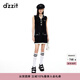 DZZIT【爆款補單】小香風(fēng)連衣裙明星同款地素連衣裙夏季 黑色 XS
