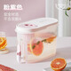 炊大皇冷水壺大容量夏日解暑冰箱儲(chǔ)存帶龍頭冷水壺 粉紫色 3.9L
