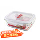樂(lè)扣樂(lè)扣（LOCK&LOCK）玻璃飯盒專(zhuān)用帶飯便當(dāng)飯盒學(xué)生水果密封保鮮盒可微波爐加熱 【推薦】長(zhǎng)方形【630ML】 玻璃保鮮盒