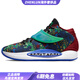 耐克（NIKE）KD14NRGEP杜蘭特14圓頭系帶中幫實(shí)戰籃球鞋男女同款藍紅綠國內版 36.5