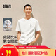 森馬（Semir）史努比系列短袖T恤男純棉半袖印花刺繡秋季上衣寬松101524100201