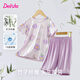 DEESHA 笛莎【7A抑菌竹纖維系列】女童夏季短袖五分褲中大童家居服親膚睡衣