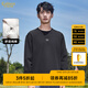 卡賓（CABBEEN）【純棉】高周波LOGO長(zhǎng)袖T恤男裝2024秋季新款寬松潮牌打底衫 煤黑色01 XL /180/52