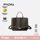 菲安妮（FION）2025新款老花雙肩背包大容量通勤復(fù)古斜挎包包七夕情人節(jié)禮物