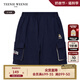 Teenie Weenie Kids小熊童裝24夏季款男童純棉刺繡休閑工裝短褲 藏青色 110 cm