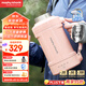 摩飛電器（Morphyrichards）電熱水壺 便攜式燒水壺 家用戶外旅行1L大容量雙層304不銹鋼保溫防燙旅行電水壺電熱水杯MR6061粉