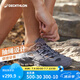 迪卡儂（DECATHLON）登山鞋男戶外防滑涼鞋夏季透氣耐磨輕便徒步鞋溯溪鞋洞洞鞋 鉛灰色-防撞款-NH500 42