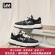 Lee男鞋冬季新款休閑鞋男韓版潮流低幫男士板鞋車(chē)縫線(xiàn)運動(dòng)鞋子男潮鞋 黑色 41 【偏大/請拍小一碼】