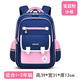 迪仕龍書(shū)包兒童大容量雙肩包護(hù)脊耐磨輕便減負(fù)小學(xué)生男孩女孩通用 小號(hào)-寶藍(lán)粉（1128-18） 單書(shū)包【贈(zèng)筆袋+作業(yè)本*1】