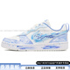 耐克（NIKE）定制板鞋Court蔚藍(lán)海岸海洋心跳炫酷時(shí)尚潮流百搭獨(dú)特禮盒活潑擦 藍(lán)白色 39