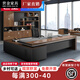世金家具（shijinjiaju）大班桌老板辦公桌簡(jiǎn)約現(xiàn)代總裁桌經(jīng)理主管桌椅組合大班老板臺(tái)家具 1.8米老板桌+老板椅(包安裝)