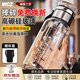 WCZ德國高端大容量高硼硅玻璃杯防摔耐家用高溫杯茶杯玻璃水杯子 升級加厚茶水分離+杯套+杯刷1000ml