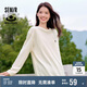 森馬梅花系列長(zhǎng)袖T恤女中長(zhǎng)款印花春秋oversize上衣109524101001