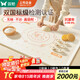 雙槍（Suncha）硅膠揉面墊食品級搟面墊70*50 和面板烘焙案板超大升級加厚4件套