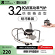 牧高笛（MOBIGARDEN）分體式氣爐 戶外露營大功率氣爐防風(fēng)可折疊三角爐便攜式迷你茶爐 曜石黑（不含周邊配件）