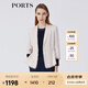 PORTS寶姿春夏新品女裝長袖中長夾克LM8J039MFD097 鹽粉色混色 S (4)