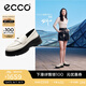 愛步（ECCO）厚底樂福鞋女倪妮同款英倫風(fēng)一腳蹬厚底增高牛皮女鞋 蹤跡220723 石灰色22072301378 37 （尺碼偏?。? title=