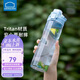 樂扣樂扣（LOCK&LOCK）人魚線塑料運動水杯夏天便攜水壺帶刻度提手男女水杯子700ML藍色