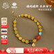 布達拉宮蜜蠟手串925銀六字真言南紅轉(zhuǎn)運珠琥珀手鏈女小米珠盤玩七夕禮物 沁寧 · 蜜蠟手串
