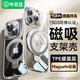畢亞茲【德國拜耳】【SGS防摔認證】磁吸支架Magsafe充電適用蘋(píng)果15plus手機殼iPhone15Plus保護套透明殼