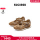 SugarSu贈禮25年秋季新款復(fù)古時尚德訓(xùn)休閑厚底增高貝殼瑪麗珍女 沙土棕色 38