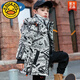 G.DUCKKIDS兒童羽絨服男童中長款連帽冬季新款6-15歲中大童加厚過年衣服外套 白色 140