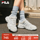 FILA 楊冪同款|斐樂官方女鞋F(xiàn)ERN2運(yùn)動(dòng)鞋2025秋季新款蕨草鞋2代休閑鞋 白中白/亮灰-AB 37.5
