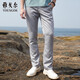 雅戈爾褲子男春夏季青年男商務(wù)休閑長(cháng)褲GCSX3D3005EWA淺灰185/94A