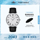 天梭（TISSOT）官旗 瑞士手表魅時(shí)系列時(shí)尚石英男士手表送男友畢業(yè)禮物 白盤皮帶 T143.410.16.033.00