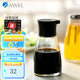 ASVEL日本廚房用品玻璃醋瓶醬油壺 防掛醬油瓶防漏 作料瓶日式調(diào)料味瓶 大號 A2117-17 倒油壺 170ml