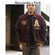 ABERCROMBIE & FITCH男裝24春秋款美式LOGO機車棒球服飛行員夾克外套KI132-4103 紅棕色 XS (170/84A)