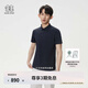 KOLON SPORT/可隆SECO空氣POLO衫 男子戶外吸濕速干防曬UPF50+抗菌T恤上衣 LHPT5AT885-NV 藏藍 XL 180/100A