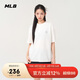 MLB男女短袖T恤潮流百搭純色休閑25夏季新款3ATSB5053-50IVS-M