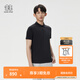 KOLON SPORT/可隆SECO空氣POLO衫 男子戶外吸濕速干防曬UPF50+抗菌T恤上衣 LHPT5AT885-BK 黑色 2XL 185/104A