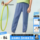 暇步士（Hush Puppies）童裝兒童男童夏裝褲子牛仔萊賽爾纖維吸濕透氣休閑梭織長褲 藍(lán)牛仔 160 cm