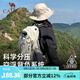 駱駝山棲戶外登山包雙肩包大容量便攜露營徒步背包男女防潑耐磨書包 A1W3QJ111A，卡其，贈防雨罩 輕量升級版 輕感背負(fù)