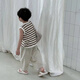 千碩森1萬人收藏韓系童裝2025春夏新款兒童防蚊褲男女棉麻休閑九分寶寶 淺灰色 130