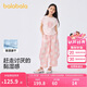 巴拉巴拉女童短袖套裝夏季兒童2025夏裝中大童兩件套速干舒適208225119010