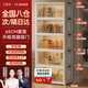 OES收納柜儲置物柜收納箱帶輪置簡易零食柜衣柜子可折疊家用廚房柜子 【65面寬】折疊免安裝/加粗加厚 五層【近期熱銷/性價比推薦】