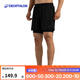 迪卡儂（DECATHLON）運(yùn)動(dòng)短褲男秋寬松透氣速干馬拉松跑步健身三分褲MSXP 石墨黑 2XL