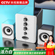 賽達(dá)（SADA） 臺式電腦音箱藍(lán)牙家用小音響機(jī)有源迷你usb2.1桌面筆記本手機(jī)多媒體喇叭影響低音炮 黑白藍(lán)牙版