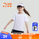 安踏兒童短T男女小童裝2025夏季簡(jiǎn)約舒適印花套頭衫小童圓領(lǐng)短袖 月幕紫-5 130 cm/小童