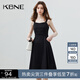 KBNE連衣裙女吊帶裙小黑裙2025秋季新款黑色氣質(zhì)法式小眾設計裙子 黑色 S