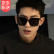 鹿珊伍墨鏡男款高級感痞帥2025新款潮復古大臉開(kāi)車(chē)海邊沙灘旅游太陽(yáng)眼鏡 墨鏡米釘F款【黑色】