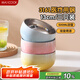 美廚（maxcook）316L不銹鋼碗 湯碗雙層隔熱 飯碗餐具面碗13cm 彩色3只裝MCWA9102