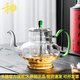 禾器·炫彩茶具宮燈壺 煮茶壺養(yǎng)生壺煮茶器蒸茶家用泡茶壺高硼硅玻璃燒水壺 宮燈壺(湖綠色) 930ml