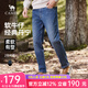 駱駝牛仔褲男士新款春秋季休閑彈力修身直筒褲子新復(fù)古回潮 藍(lán)色 33