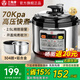 三角牌（Triangle）電高壓鍋1-3人迷你高壓電飯鍋2-3人家用304不銹鋼雙膽電壓力鍋1-2人小型多功能鍋國家補貼 2.5L 鋁合金+304不銹鋼【福利雙膽】