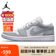 耐克NIKE男女休閑鞋喬丹AJ1小迪奧 JORDAN 1運(yùn)動(dòng)鞋DC0774-105白灰36.5