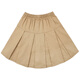 乖夫子卡其色短裙女生中小學(xué)生校服裙半身裙藏青色百褶裙初高中表演短裙 3302【短裙子】卡其色-黃 3XL /170cm